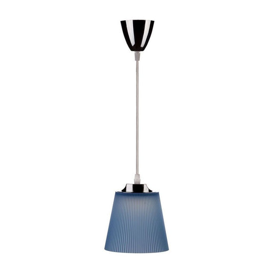 5W Pendant Light Chrome Body + Blue Shade 4000K