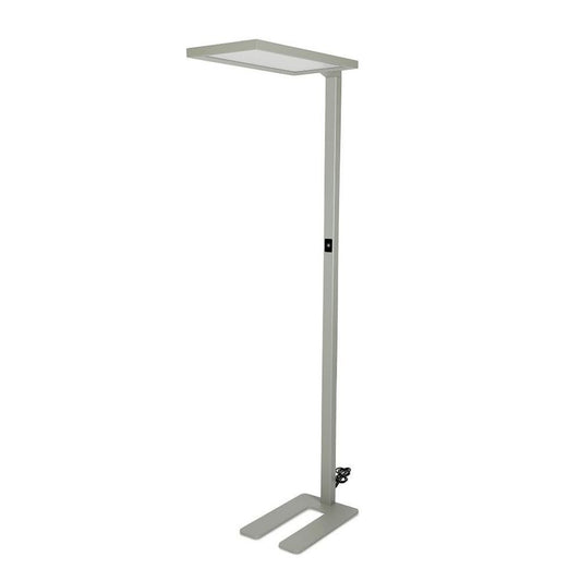 80W LED Floor Lamp Touch Dimming Silver 4000K