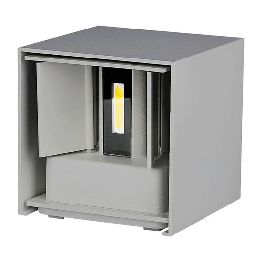 12W LED Wall Lamp With Bridgelux Chip Grey 4000K Square