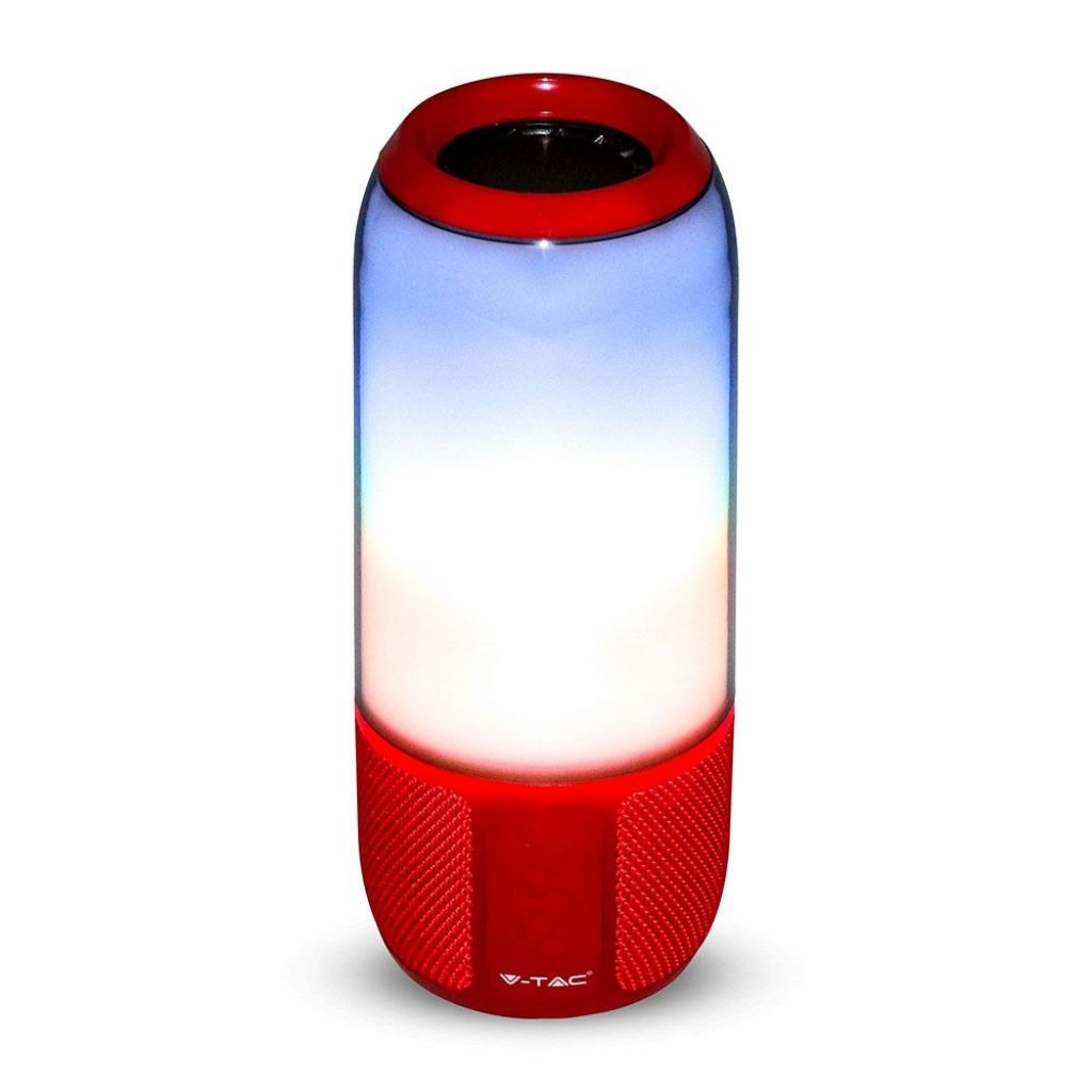 2*3W LED Bluetooth Speaker With USB&TF Card Slot Red