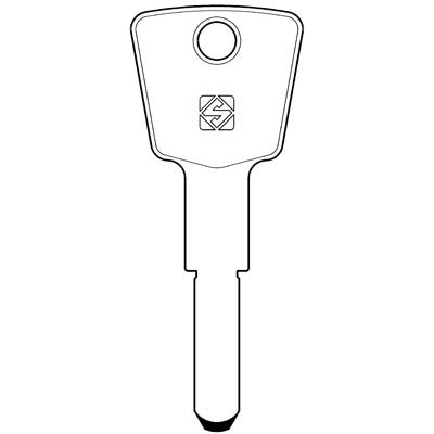 CHIAVE PUNZONATA KESO KE13 SILCA