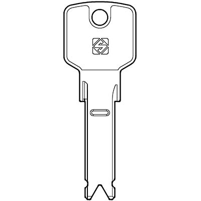 CHIAVE PUNZONATA EVVA EV107 SILCA