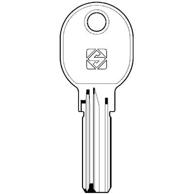 CHIAVE PUNZONATA ISEO R6 R7 IE15 SILCA