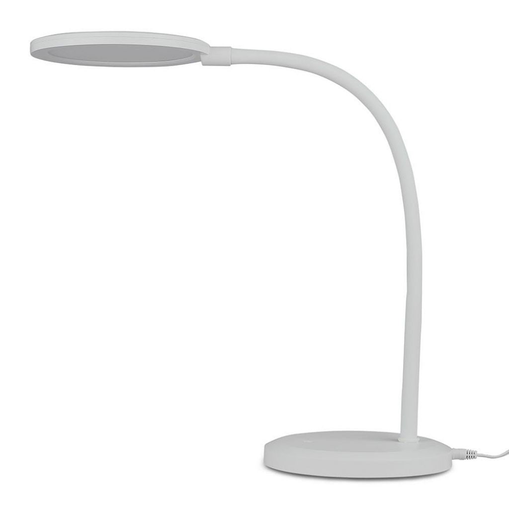 7W LED Desk Lamp With White Body Stepless Dimming 3000K