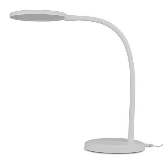 7W LED Desk Lamp With White Body Stepless Dimming 3000K