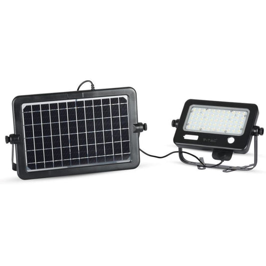 10W LED Solar Floodlight Detachable Black Body 4000K