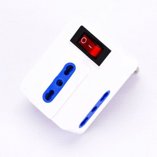 Adattatore 3 Vie 10/16A Presa Italiana Con Interrutore Con Plug Italiana 16A