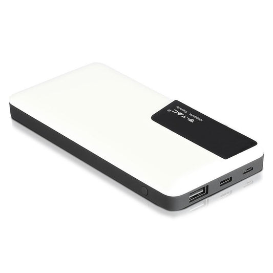 1K Mah Power Bank With Digital Display & USB Type C White