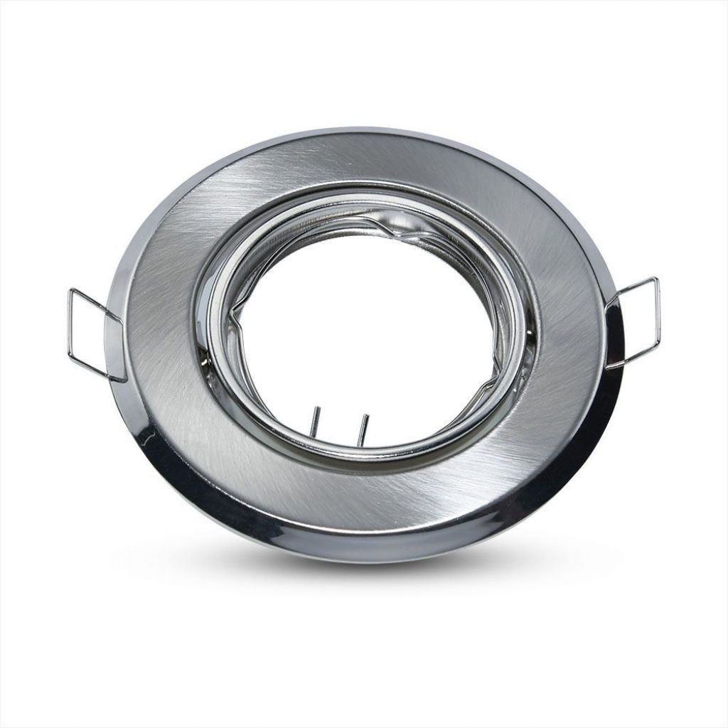 GU10 Round Spotlight Fitting Satin Nickle 2 Pcs/Box D:93