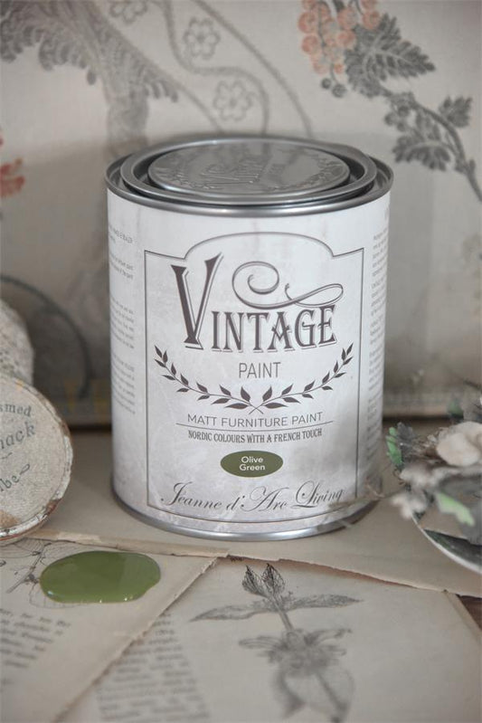 VINTAGE PAINT OLIVE GREEN