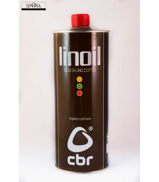 LINOIL olio di lino cotto, triplice cottura CBR